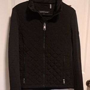 Andrew Marc Black Quilted Puffer Jacket